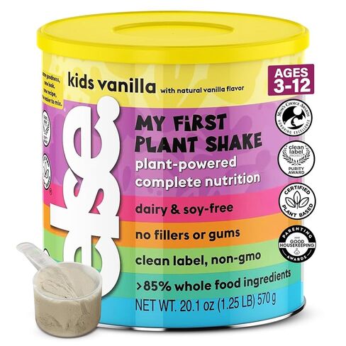 Else Kids Protein Shake Powder 2–13 Years, Dairy Free, Vanilla, Pack of 1 | Plant-based protein with 25 vitamins & minerals. Complete nutrition for growing children and picky eaters. in Kuwait