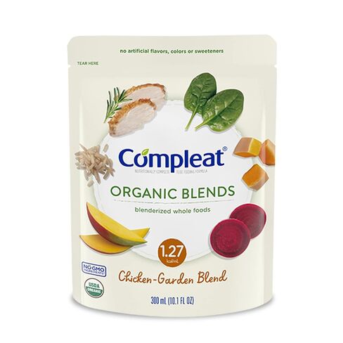 Nestle Compleat Organic Blends Oral Supplement Chicken-Garden 10.1 oz Pouch 24 Ct in Kuwait