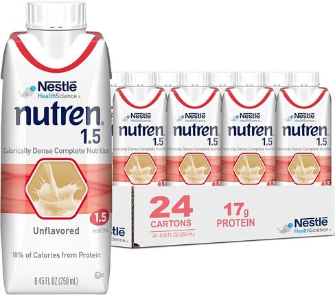 Nestle Nutren 1.5 Tube Feeding Formula Unflavored 250 mL Carton 24 Ct in Kuwait