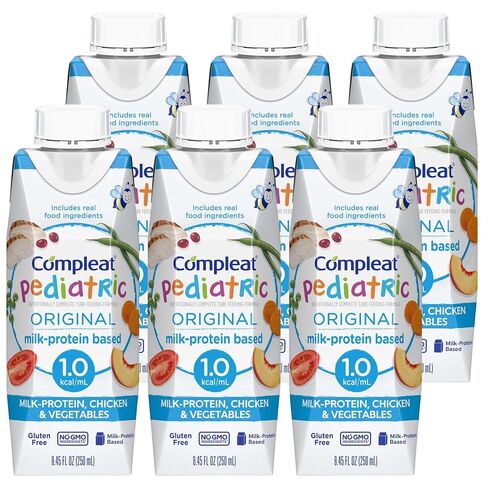Compleat Pediatric 250mL, Nutritionally Complete Tube Feeding Formula, Unflavored, 24 Pack in Saudi Arabia