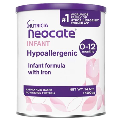 Nutricia Neocate Infant - Food Allergy Relief Hypoallergenic Baby Formula with Amino Acids - Well-Tolerated & Supports Normal Growth - Dairy-Free Infant Formula with DHA, ARA - 0-12 months - 14.1 oz | Food allergy relief hypoallergenic baby formula with a in Kuwait