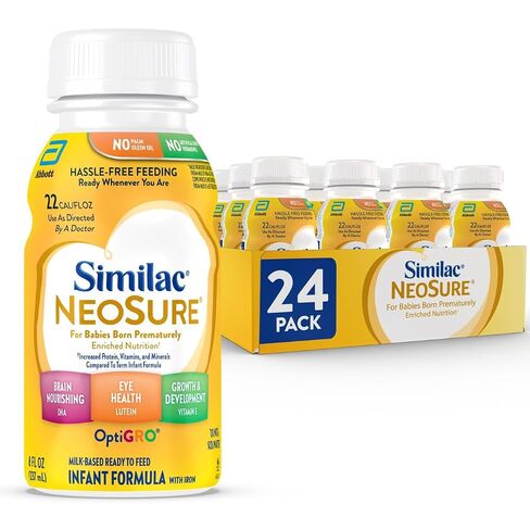 Similac NeoSure Premature Post-Discharge Infant Formula, Ready-to-Feed Baby Formula, 32-fl-oz Bottle, Pack of 6 in Kuwait