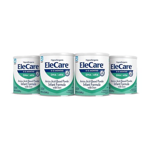 EleCare Hypoallergenic Amino Acid-Based Infant Formula, Complete Nutrition for Food Allergies and GI Conditions, Amino Acid-Based Baby Formula Powder, 14.1-oz Can in Kuwait