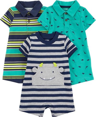 Simple Joys by Carter's Baby Boys' 3-pack Rompers in Kuwait