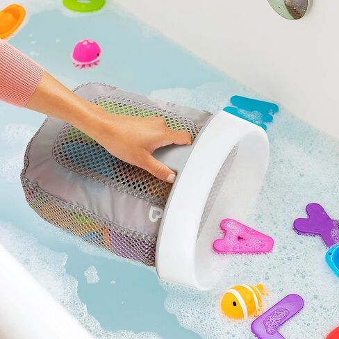 Munchkin® Super Scoop™ Hanging Bath Toy Storage with Quick Drying Mesh, Grey in Kuwait