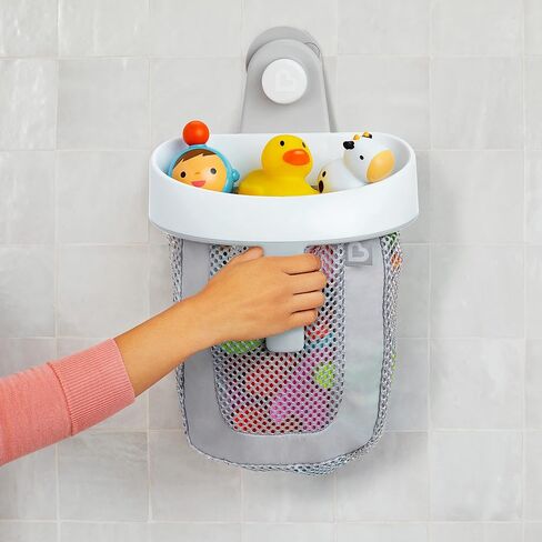 Munchkin® Super Scoop™ Hanging Bath Toy Storage with Quick Drying Mesh, Grey in Kuwait