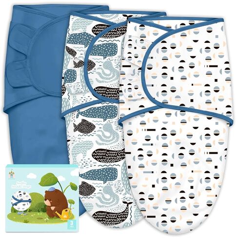 Cute Castle 3-Pack Baby Swaddle Sleep Sacks - Newborn Swaddle Sack - Ergonomic Baby Swaddles Blanket Warp for Boys and Girls - Baby Essentials (0-3 Months - Pink) in Saudi Arabia