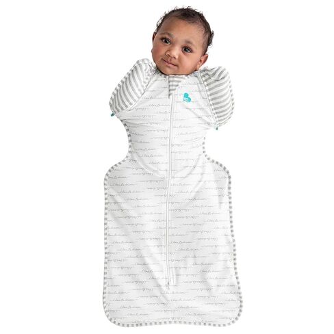 Love to Dream Swaddle Up Transition Swaddle, Patented Zip-Off Wings, Gently Help Baby Transition from Being Swaddled to Arms Free When Showing Signs of Rolling, 1.0 TOG, 13-19 lbs, Gray in Kuwait