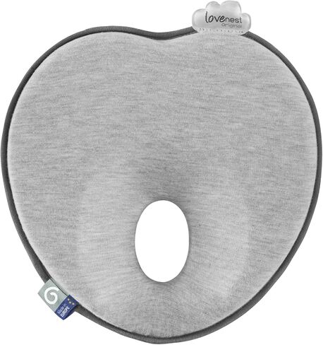 Babymoov Lovenest Baby Head Support, Soft Infant Support for Supervised Awake Time, Stroller & Bouncer Use, Breathable Fabric, Lightweight Newborn Support, Grey in Kuwait