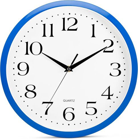 Bernhard Products Pink Wall Clock 12 inch Silent Non Ticking Battery Operated Quartz Easy to Read Round Classroom Home Decor for Kids Playroom Baby Room Nursery Fun in Kuwait
