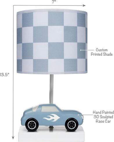Lambs & Ivy Little Racer Hand Painted Car/Transportation Lamp w/Shade and Bulb in Kuwait