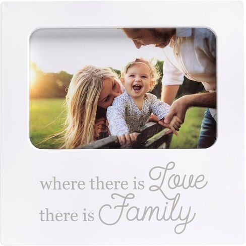 Kate & Milo DIY Family Handprint and Photo Keepsake Frame | Includes 4 Non-Toxic Paint Packets, Holds 4" x 6" Photo, Sawtooth Wall Hanger, Family Craft and Keepsake Gift in Kuwait