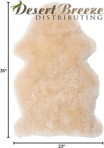 New Zealand Lambskin Baby Rug, Unshorn Sheepskin, Large 2x3 ft, Oeko-Tex | Unshorn New Zealand lambskin with natural-length silky lambswool. Ethically sourced, Oeko-Tex Standard 100 certified. in Kuwait