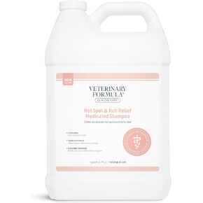 Veterinary Formula Clinical Care Hot Spot & Itch Relief Cat & Dog Medicated Conditioner, 16 oz – Oatmeal Conditions Skin for a Lustrous Coat, Formulated to Help Alleviate Itchy Skin