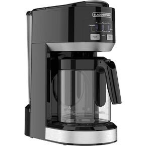 Black+Decker Dual Brew 14-Cup Carafe Single Serve Coffee Maker with Auto-Clean Function, Compact Design, K-Cup & Reusable Ground Filter Compatible with 70 oz. Water Reservoir & Fast Brew Technology