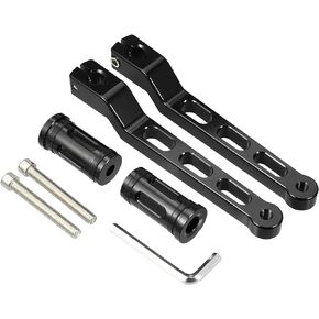 X AUTOHAUX 1Pair Black Motorcycle Heel Toe Gear Shift Lever Kit Shifter Levers Foot Pegs Fit for Harley FL Touring Trikes