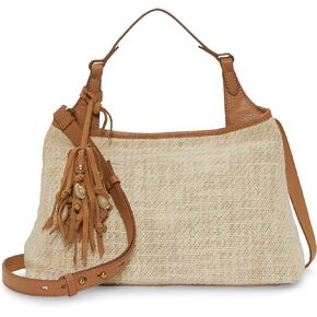 Lucky Brand Holi Satchel, Natural Woven