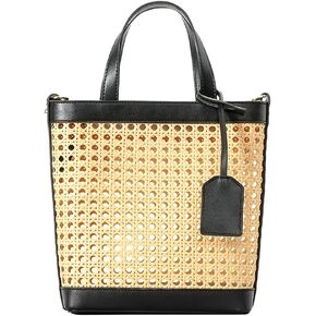 Women Rattan Straw Tote Bags Summer Beach Shoulder Purse and Handbags Summer Woven Crossbody Bag Clutch Satchel