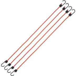 Keeper - 48" Bungee Cord With SST Hooks, 4 Pack - UV and Weather-Resistant