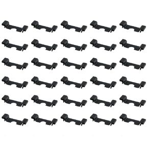 ZZHXSM 30PCS 35MM DIN Rail Cut Out Protector DIN Rail End Cap Protector Black Terminal Block Suitable for 35MM DIN Rail End Mounting and Industrial Automation Systems