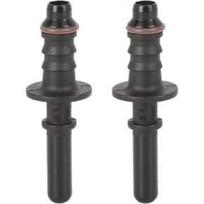 X AUTOHAUX 2 قطعة 7.89 مللي متر ID6 خط الوقود خرطوم مستقيم الإفراج السريع ذكر موصل للسيارات