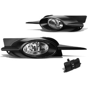 DNA MOTORING FL-ZTL-126-SM المصد الأمامي للسائق وجانب الراكب يعزز الرؤية [متوافق مع 09-11 Honda Civic 2-Door]