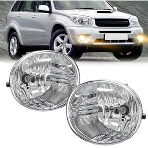 Fog Light Assembly Replacement For 2004-2005 Toyota Rav4/ 2005-2007 Toyota Avalon/ 2006-2009 Toyota 4 Runner/ 2005-2006 Lexus ES330 With 9006 12V 55W Halogen Bulbs