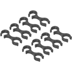 PATIKIL Trekking Pole Clips, 8Pcs Walking Stick Accessories Double Rod Buckle Connector for Outdoor Hiking Camping