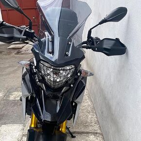 الزجاج الأمامي للدراجات النارية مناسب لـ B-M-W G310GS G 310 GS G 310GS 2017 2018 2019 2020 2021 2022 2023 2024 حاجز الرياح منحرف PC هدية الزجاج الأمامي (دخان خفيف)