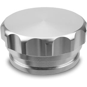 OD 2"/50.8mm Aluminium Alloy Fuel Cap Weld On Filler Neck Oil Tank Cap Silver