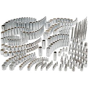 CRAFTSMAN Socket Set, 299 Pieces, Includes Deep Socket, Shallow Socket, Hex Bit, Torx Bit, Slotted Bit, and Phillips (CMMT45310)