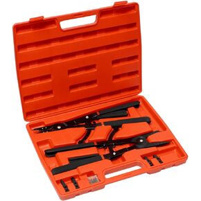 ABN Snap Ring Pliers Set – 16 Inch Internal External Snap Ring Pliers Circlip Pliers with Straight and Angled Jaws