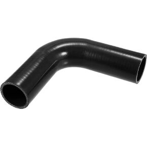 X AUTOHAUX 45mm 1.77" ID 90 Degree Elbow Silicone Reducer Hose Pipe Bend Turbo Water Intercooler Black