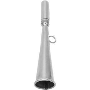 Handheld Foghorn, Boat Handheld Foghorn Stainless Steel Fog Horn Removable Mouthpiece Accessory