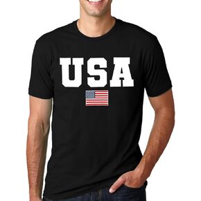 SUWATOIN USA 4th of July Shirts for Men American Flag Short Sleeve Patriotic Independence Day Tee Top