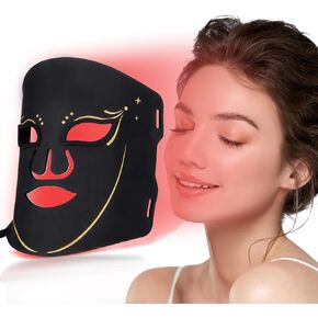 Red Light Mask for Face, 7+1 Color Face Mask Light 850nm & 660nm, Facial Skin Care Mask At Home, Soft Silicone, Lightweight and Foldable, Mothers Day Gifts for Mom