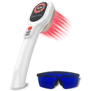 Cold Light Therapy Device - Rechargeable Cold Light Therapy Relief Joint, Muscle Tissue 6x808nm +15x650nm Infrared Therapy for Shoulder, Knee, Dog, Cat