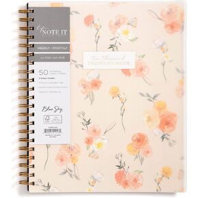 Blue Sky Life Note It for 2024-2025 Academic Year Weekly and Monthly Planner, 5.875" x 8.625", Clear Cover, Wirebound, Hannah (142590-A25) in Saudi Arabia