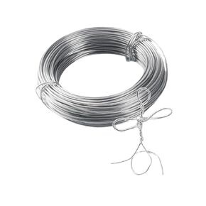 Aluminum Armature Wire 20mx1.5mm Transparent Plastic Coated Metal Shaping String Cord for Sculpting Hand Wreath DIY Flower Art Project Craft Structure Jewelry Making