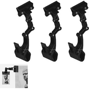 3 Pack Photo Holder Clip Double Head Clamp Mount Rotating Stand for Script Crafting Painting Copy Film Sign Paper Artist Easel Sketch Drawing Board Picture