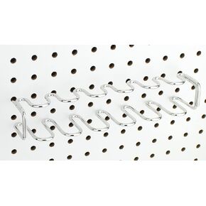 Pegboard Tool Organizer, 1-Pack - Screwdriver Holder and/or Pliers Rack Accessory - Hooks to Any Peg Board - Pegboard Organization Accessory for Workbench, Garage, Tool Shed, Craft Room