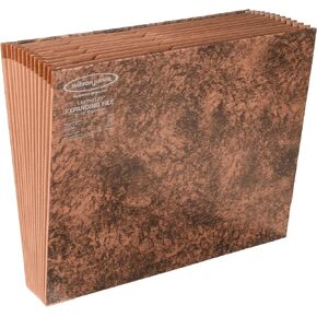 Wilson Jones Leatherlife Expanding Files, Indexed A to Z, 10" x 12" (WCCLV17A)