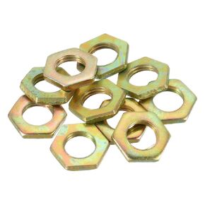 PATIKIL M14 x 1.5 Steel Hex Nuts, 10 Pack Metric Thread Zinc Plated Finished Hardware Nuts Screw Bolt Fasteners 4mm Height