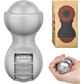 EDC Handheld Fidget Toy Adults ,Metal Stress Anxiety Relief Men Gift,ADHD Autism Office Desk Fidget Finger Toys, Portable Design,Black