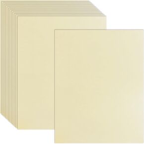 Parchment Stationery Paper, 96 Sheets, Textured Off White, 24 lb Bond/90 gsm, Stationery Paper for Certificates, Resumes, Diplomas, Executive Use, Printer-Friendly, by Better Office Products