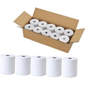 2 1/4 x 85 Thermal Paper Rolls, Thermal Receipt Printer Paper for Credit Card Machine, Cash Register, POS (50 Rolls)