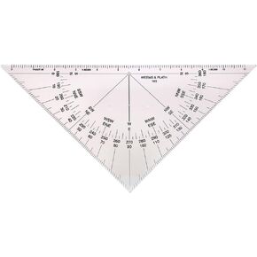 Weems & Plath Marine Navigation Protractor Triangle with Black Markings