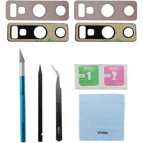 Rear Back Camera Glass Lens Replacement for Samsung Galaxy Note 9 N960F N960U (All Carriers) with Adhesive Preinstalled Includes Repair Tools Set (2pcs Camera Glass) (Copper)