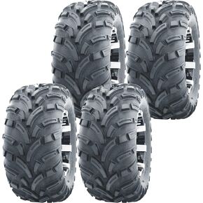 WANDA 25x10-12 Complete Set Lit Mud ATV Tires fit 18-19 Kubota RTV X1140 XG850 SIDEKICK