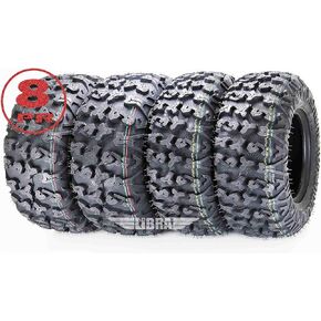 WANDA Full Set 8PR Radial ATV Tires 27x9R14 & 27x11R14 fit for 16-17 Honda Pioneer 1000 LE/Delux